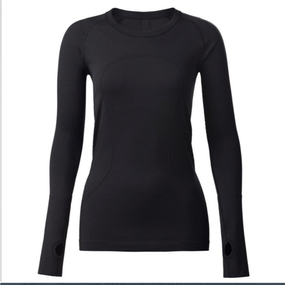 lululemon athletica Black Swiftly Long Sleeve Top